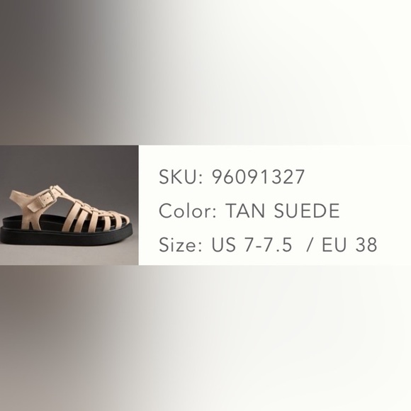 NWT! By Anthropologie Footbed Fisherman Flats - Size EU 38 💎 - Picture 4 of 11